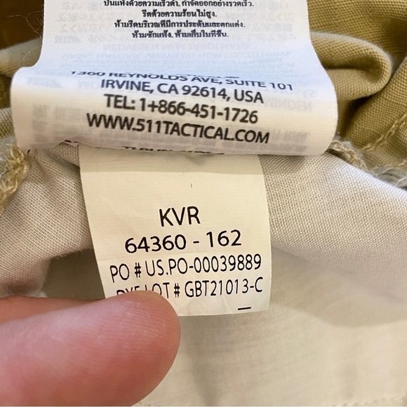 5.11 Tactical 8 Women's Taclite Pro Cargo Pants Rip Stop Style 64360 Beige Tan - Picture 11 of 13